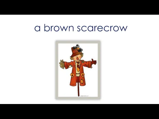 a brown scarecrow