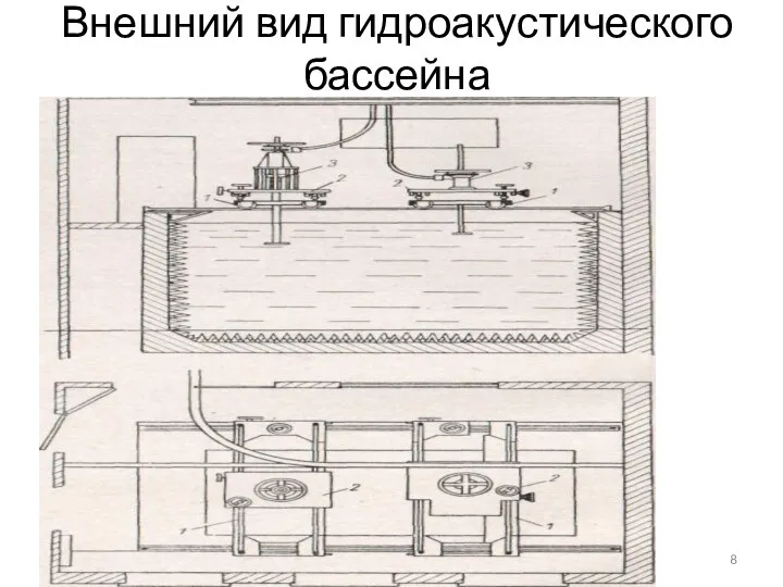 Внешний вид гидроакустического бассейна