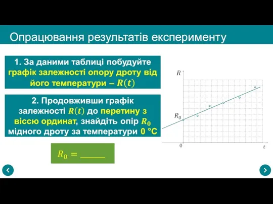 Опрацювання результатів експерименту