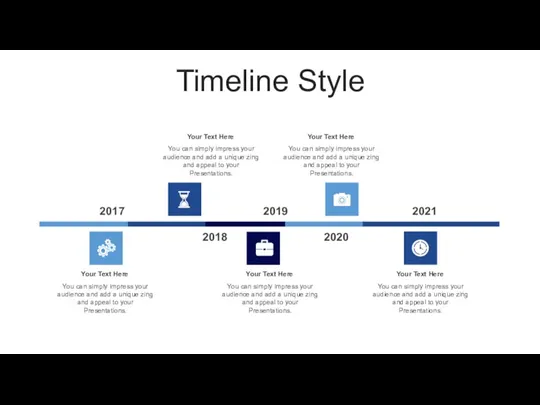 Timeline Style 2017 2018 2019 2020 2021