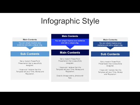 Infographic Style Main Contents Main Contents You can simply impress your audience