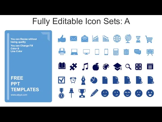 Fully Editable Icon Sets: A