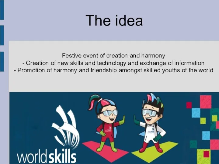 The idea Festive event of creation and harmony - Creation of new