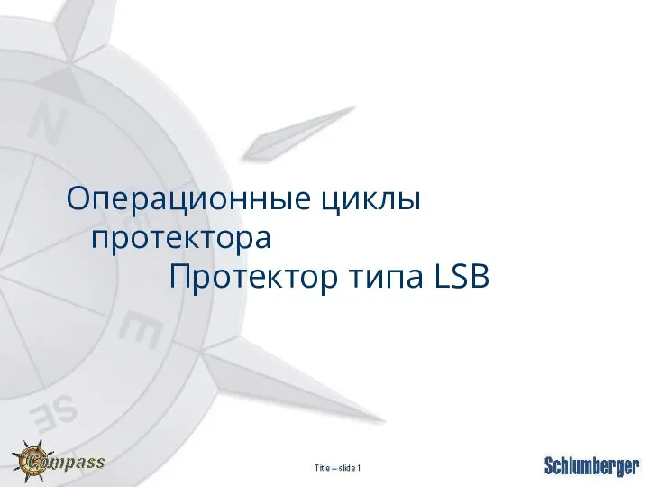 Операционные циклы протектора Протектор типа LSB