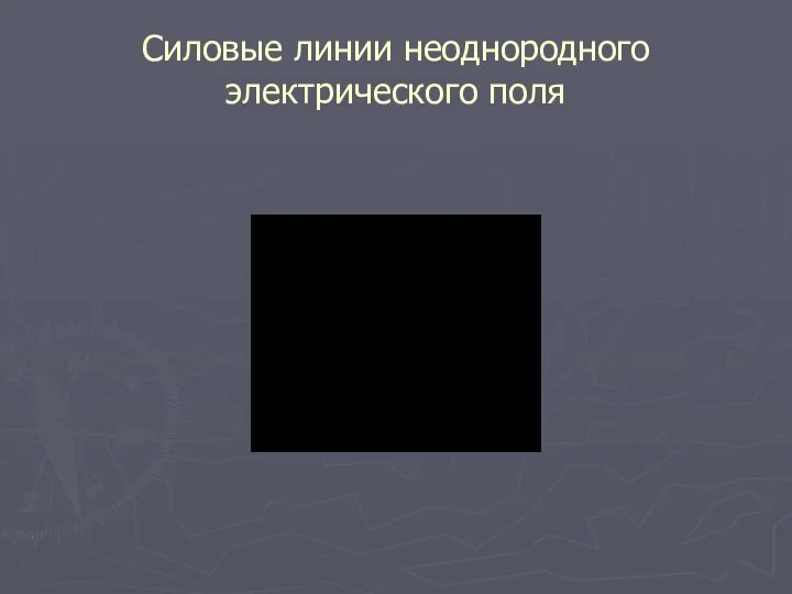 Силовые линии неоднородного электрического поля