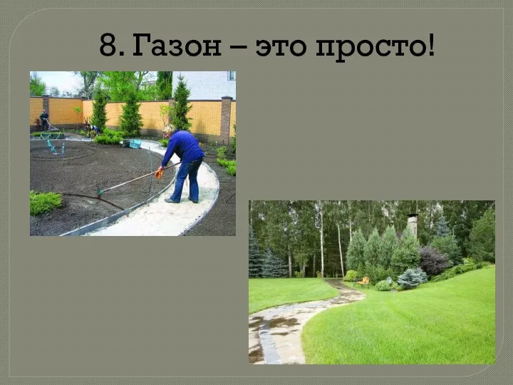 8. Газон – это просто!