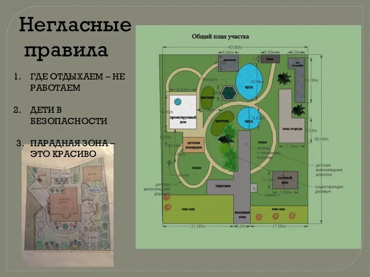 Негласные правила ГДЕ ОТДЫХАЕМ – НЕ РАБОТАЕМ ДЕТИ В БЕЗОПАСНОСТИ 3. ПАРАДНАЯ ЗОНА – ЭТО КРАСИВО