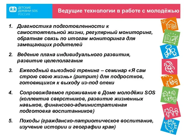 Ведущие технологии в работе с молодёжью Диагностика подготовленности к самостоятельной жизни, регулярный