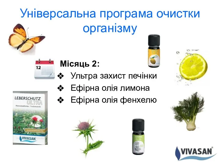 Універсальна програма очистки організму Місяць 2: Ультра захист печінки Ефірна олія лимона Ефірна олія фенхелю