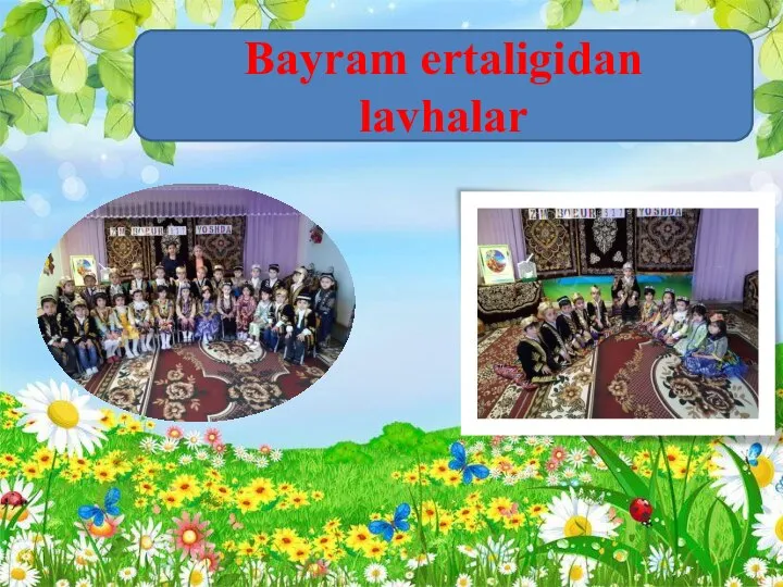 Bayram ertaligidan lavhalar