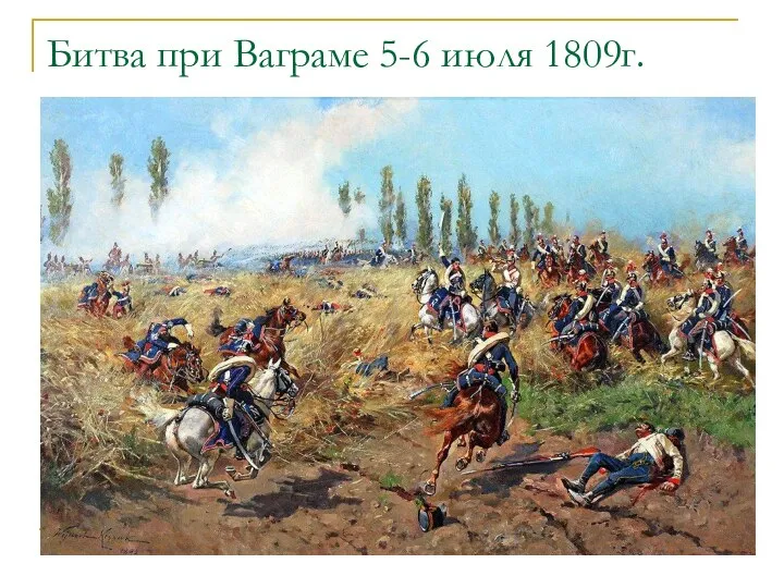 Битва при Ваграме 5-6 июля 1809г.