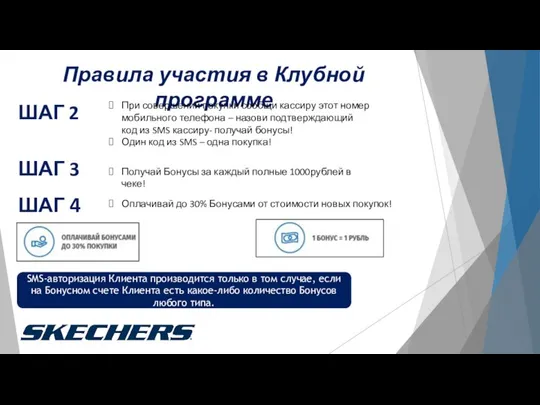 Правила участия в Клубной программе ШАГ 2 При совершении покупки сообщи кассиру