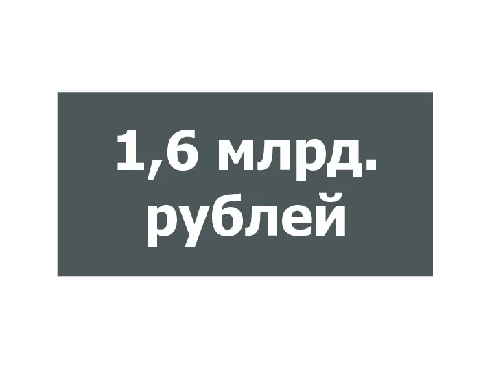 1,6 млрд. рублей