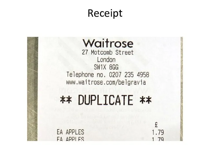 Receipt