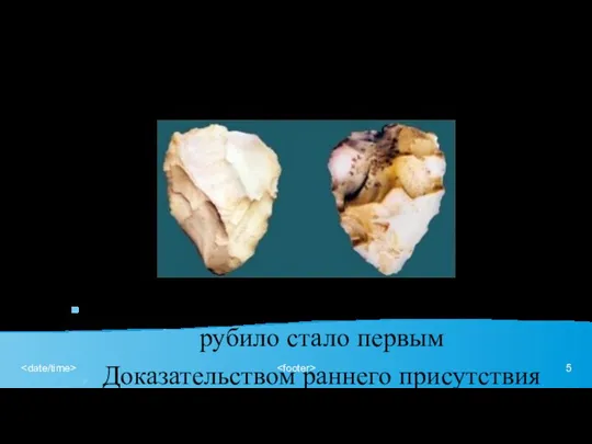 Ашельское ручное рубило Обнаруженное в 1935 г. В.М. Евсеевым, рубило стало первым