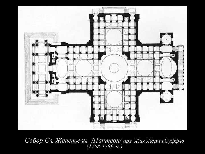 Собор Св. Женевьевы /Пантеон/ арх. Жак Жерми Суффло (1758-1789 гг.)