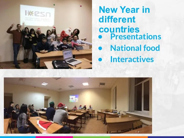 New Year in different countries Presentations National food Interactives