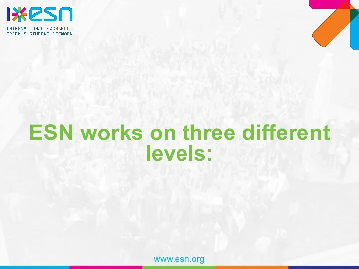 ESN works on three different levels: