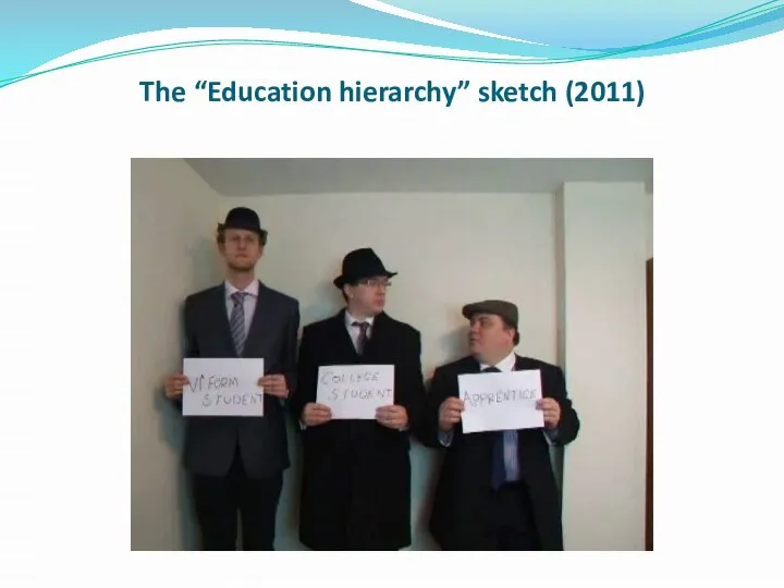 The “Education hierarchy” sketch (2011)