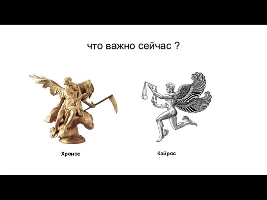 что важно сейчас ? Хронос Кайрос