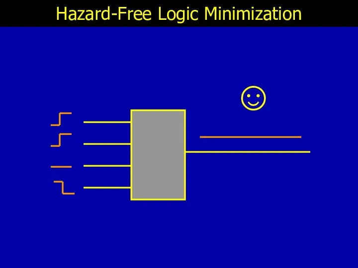 ☺ Hazard-Free Logic Minimization