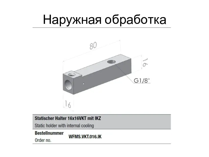 Наружная обработка