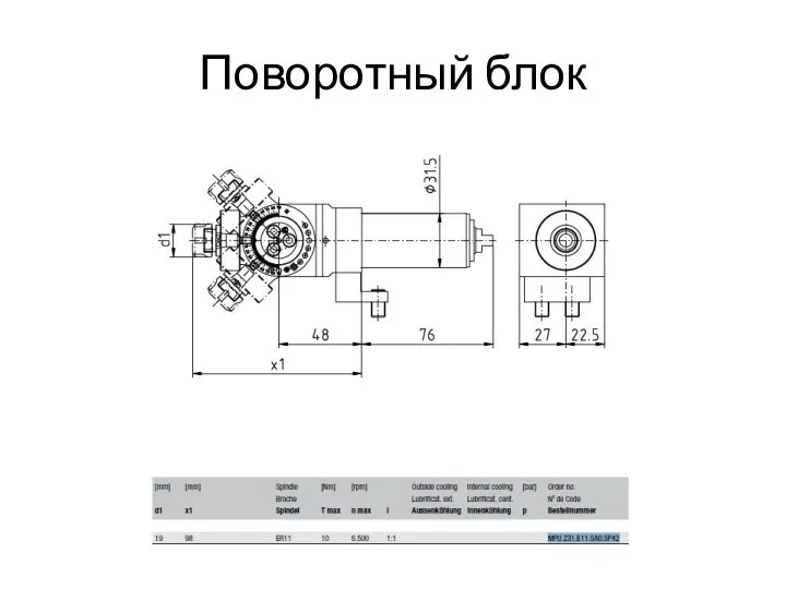 Поворотный блок