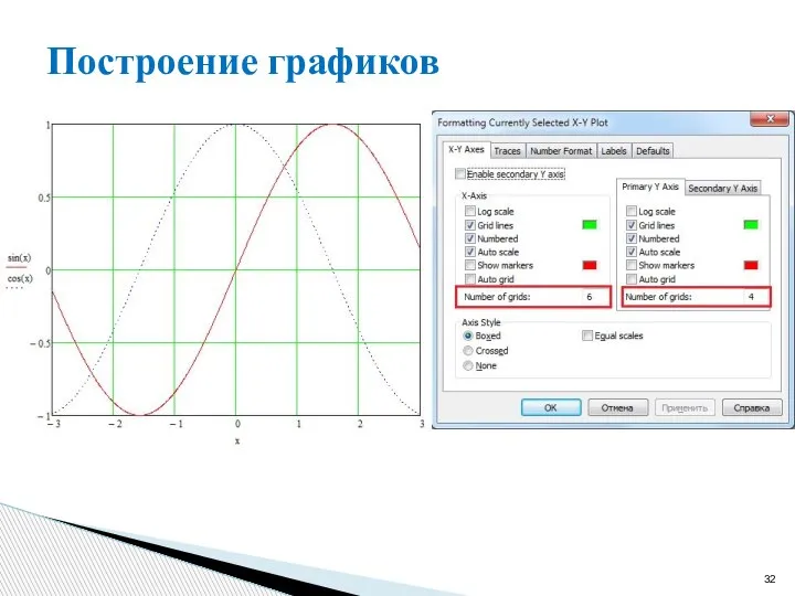 Построение графиков