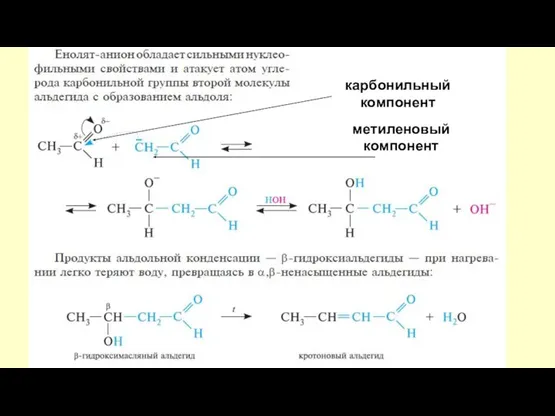 карбонильный компонент метиленовый компонент