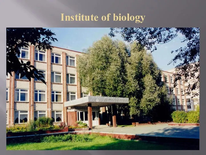 Institute of biology