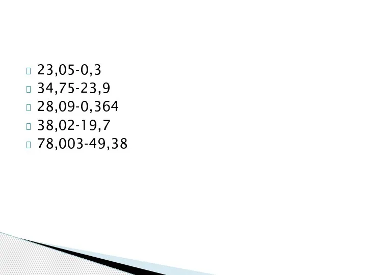 23,05-0,3 34,75-23,9 28,09-0,364 38,02-19,7 78,003-49,38