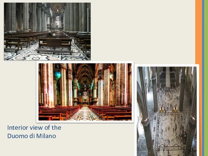 Interior view of the Duomo di Milano