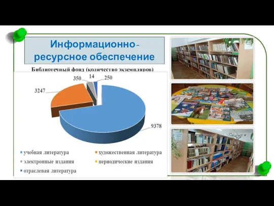 Библиотечный фонд (количество экземпляров) Информационно-ресурсное обеспечение