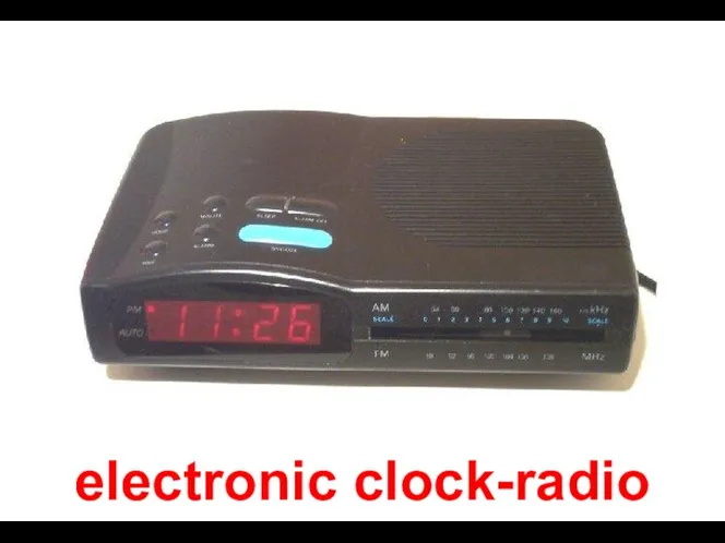 electronic clock-radio