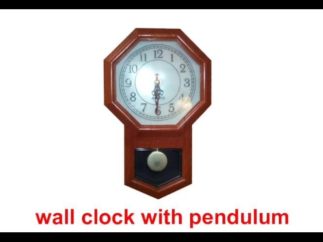 wall clock with pendulum