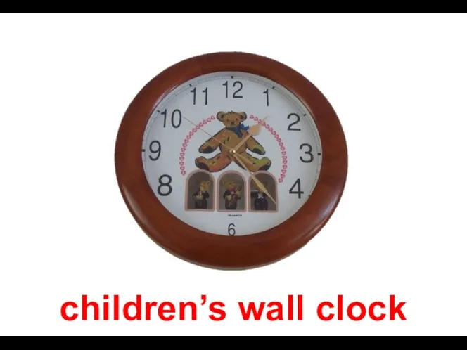 children’s wall clock