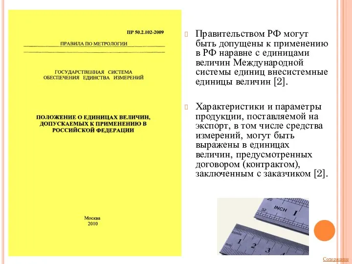 Правительством РФ могут быть допущены к применению в РФ наравне с единицами