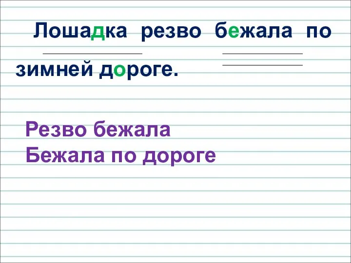 Лошадка резво бежала по зимней дороге. Резво бежала Бежала по дороге