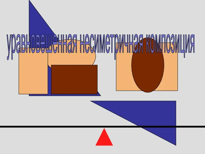 уравновешенная несиметричная композиция