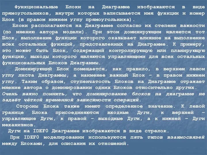 Функциональные Блоки на Диаграмме изображаются в виде прямоугольников, внутри которых записывается имя