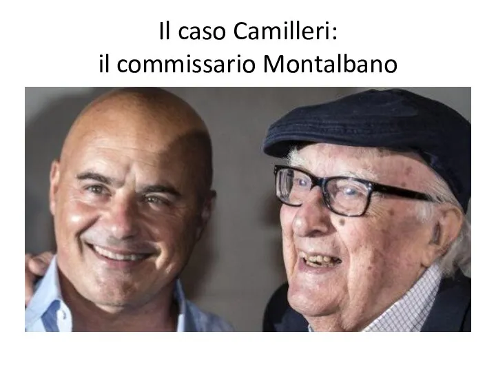Il caso Camilleri: il commissario Montalbano