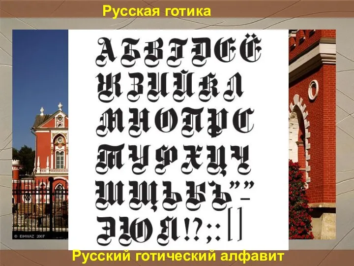 Русская готика Русский готический алфавит