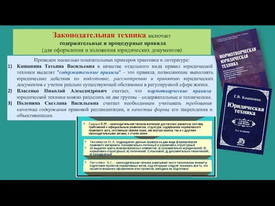 Приведем несколько показательных примеров трактовки в литературе: Кашанина Татьяна Васильевна в качестве