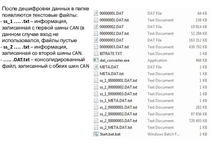 После дешифровки данных в папке появляются текстовые файлы: ss_1 …. .txt –