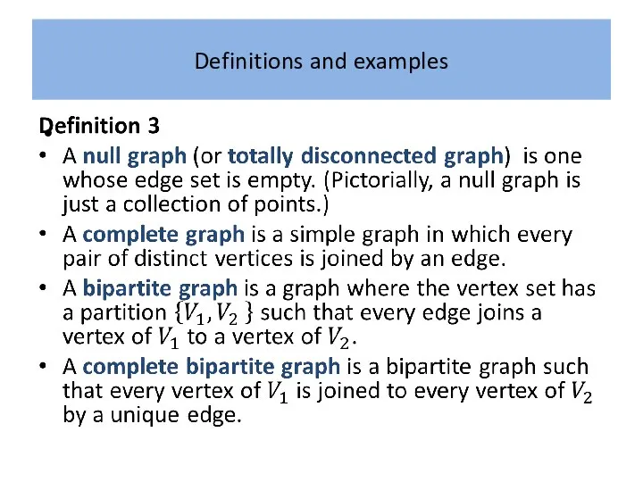 Definitions and examples
