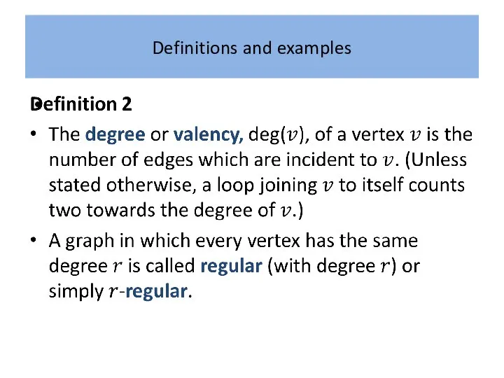 Definitions and examples