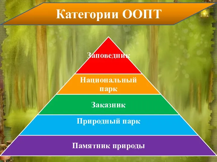 Категории ООПТ