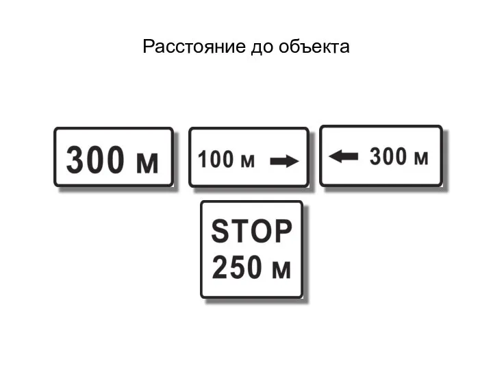 Расстояние до объекта