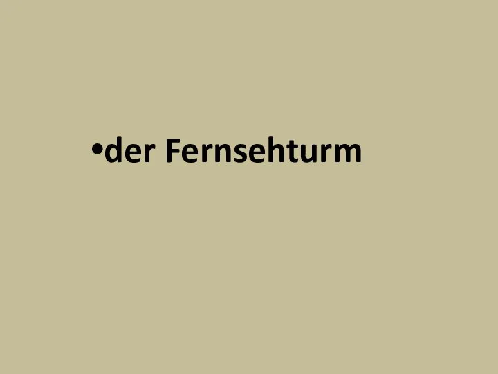 der Fernsehturm