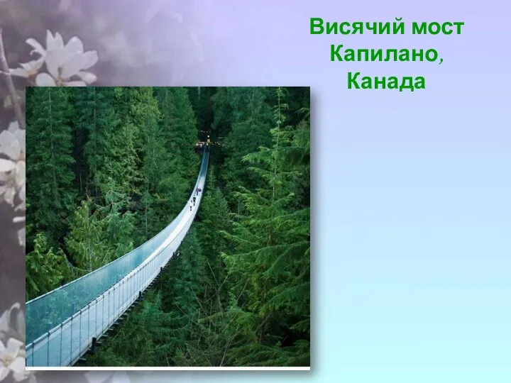 Висячий мост Капилано, Канада